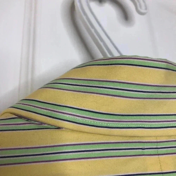 Polo By Ralph Lauren Dress Shirt Yellow Sz Large - Picture 16 of 16